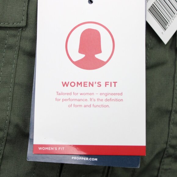 Propper RevTac Shirt NWT Womens Medium Green Ripstop Stain-Resistant Long Sleeve - Picture 10 of 16